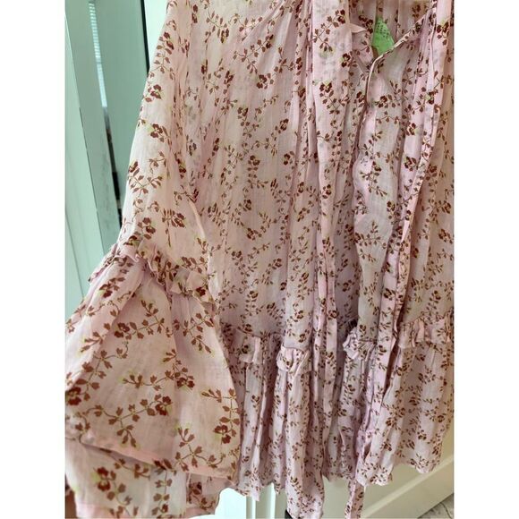 NWOT Yvonne S Linen ANGELICA MINI DRESS, Med $695 - Picture 6 of 11